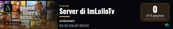 Server di ImLolloTv live status badge