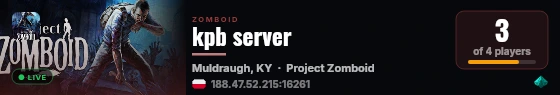 kpb server live status badge