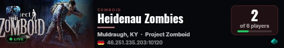 Heidenau Zombies live status badge