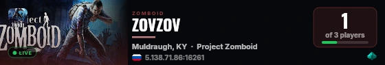 ZOVZOV live status badge