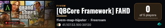 [QBCore Framework] FAHD live status badge