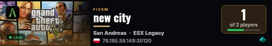 new city live status badge