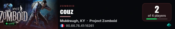 couz live status badge
