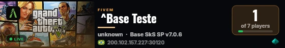  ^Base Teste live status badge
