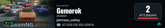 Gemorok live status badge