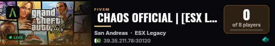  CHAOS OFFICIAL | [ESX Legacy] live status badge