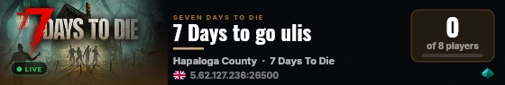 7 Days to go ulis live status badge
