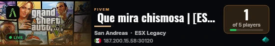  Que mira chismosa | [ESX Legacy] live status badge