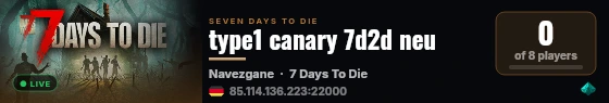 type1 canary 7d2d neu live status badge
