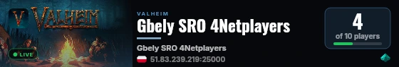 Gbely SRO 4Netplayers live status badge