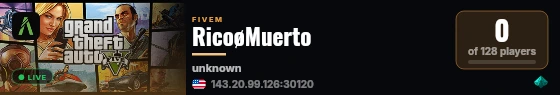 RicoøMuerto live status badge