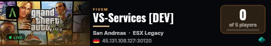 VS-Services [DEV] live status badge