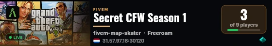 Secret CFW Season 1  live status badge