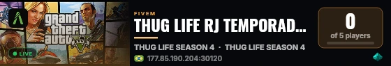 THUG LIFE RJ TEMPORADA 4 live status badge