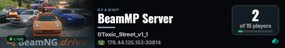 BeamMP Server live status badge