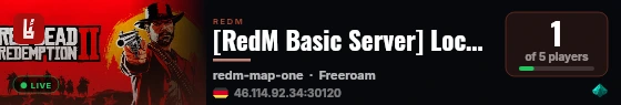 [RedM Basic Server] Local_Test live status badge