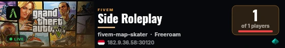Side Roleplay live status badge