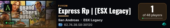 Express Rp | [ESX Legacy] live status badge