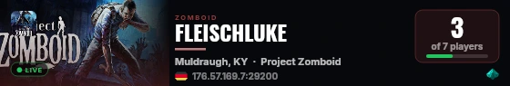 FLEISCHLUKE live status badge