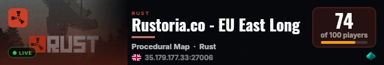 Rustoria.co - EU East Long live status badge