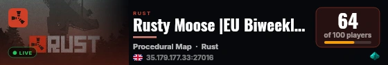 Rusty Moose |EU Biweekly | JUST WIPED 27.08 live status badge