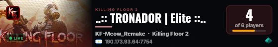 ..:: TRONADOR | Elite ::.. live status badge