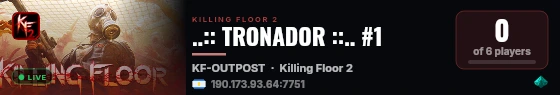 ..:: TRONADOR ::.. #1 live status badge