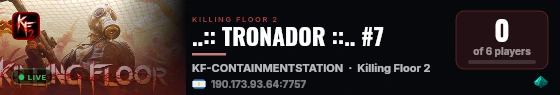 ..:: TRONADOR ::.. #7 live status badge