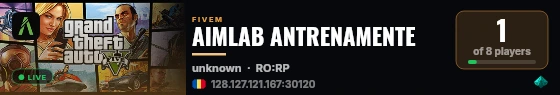 AIMLAB ANTRENAMENTE live status badge