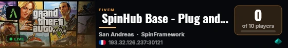 SpinHub Base - Plug and Play live status badge