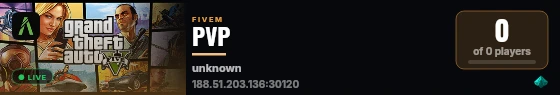 PVP live status badge