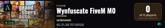 Wynfuscate FiveM M0 live status badge
