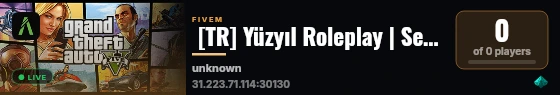  [TR] Yüzyıl Roleplay | Season 1  live status badge