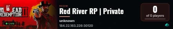 Red River RP | Private live status badge
