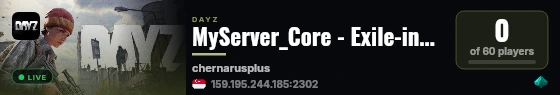 MyServer_Core - Exile-inspiriert (TEST) live status badge