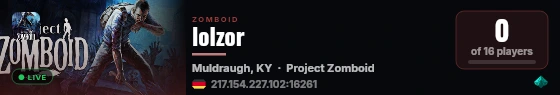 lolzor live status badge