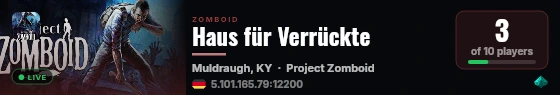 Haus für Verrückte live status badge