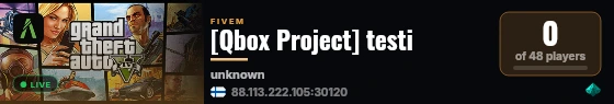 [Qbox Project] testi live status badge