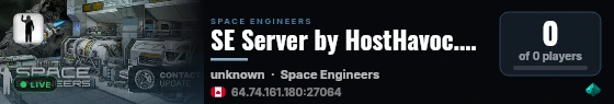 SE Server by HostHavoc.com live status badge
