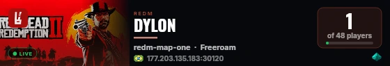 DYLON live status badge