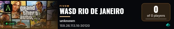 WASD RIO DE JANEIRO live status badge