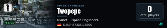 Twopepe live status badge