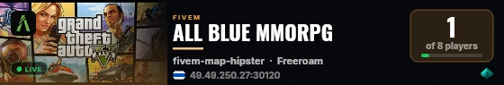 ALL BLUE MMORPG live status badge