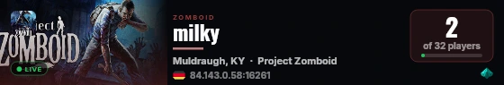 milky live status badge