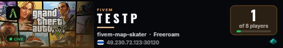 T E S T P live status badge