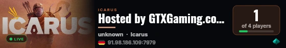Hosted by GTXGaming.co.uk live status badge
