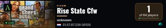 Rise State Cfw live status badge