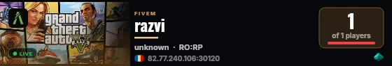 razvi live status badge
