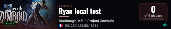 Ryan local test live status badge