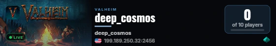 deep_cosmos live status badge